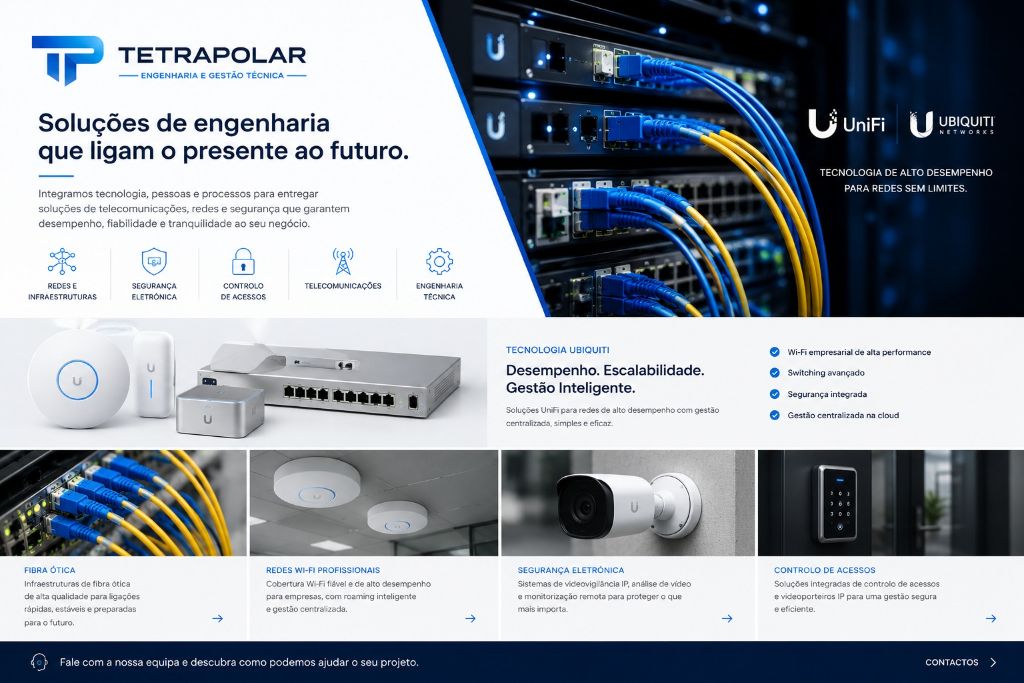 Apresentação institucional Tetrapolar com soluções UniFi